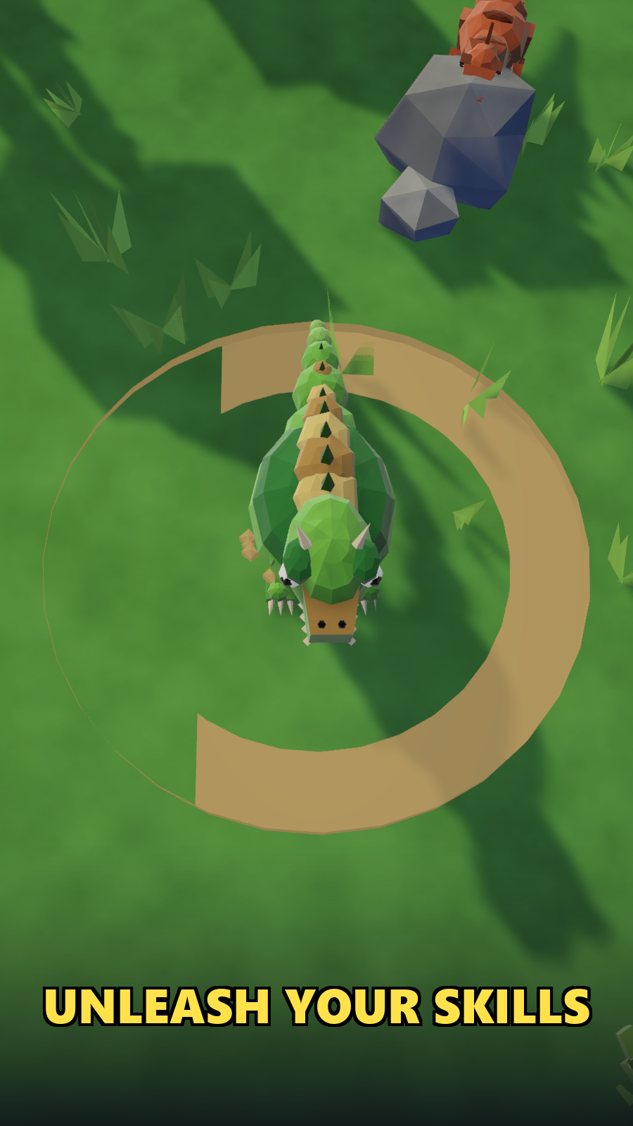 Jimmo unleashing a skill in Greenscale Plains