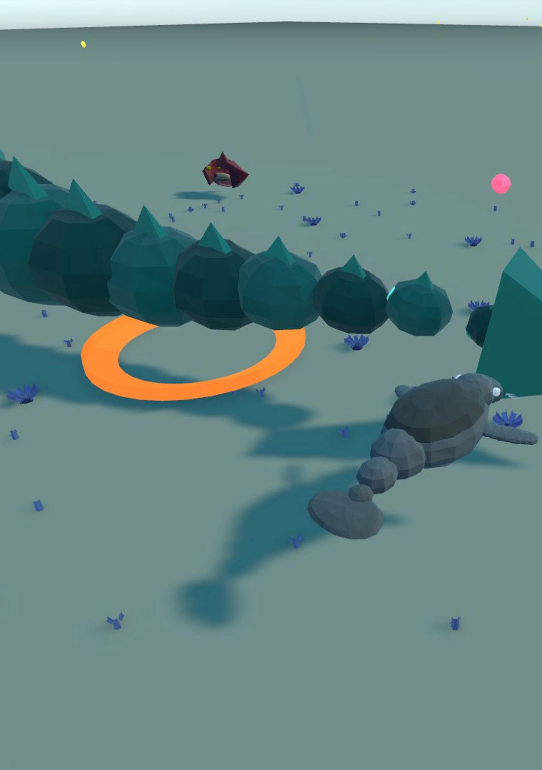 Barbara firing a Blast ring at two enemies at once